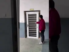 Customized Jalousie Aluminum Frame Tempered Glass Louver Adjustable Louver With Security Bar Outside Shutters Doors