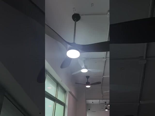 3 木製の刃 現代のLED天井扇風機 内外パティオ 天井扇風機 60インチ
