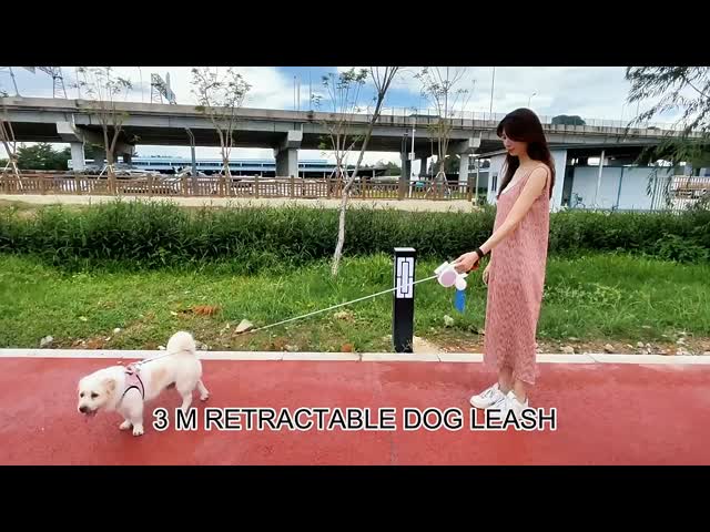 Retractable Personalized Dog Leash 360° Tangle Free Pet Leash With Light