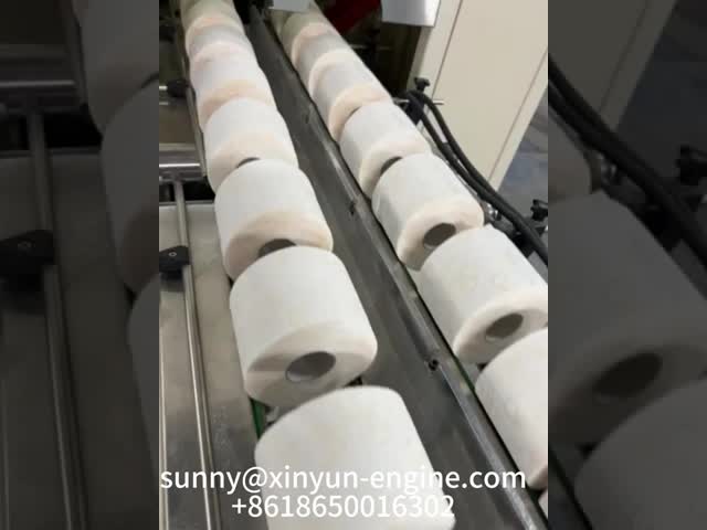 全自動トイレットペーパーのダブルチャネル ログソー切断機