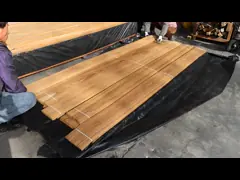 Myanmar Teak Veneer Crown Cut 0.45mm Top Choice For Furniture