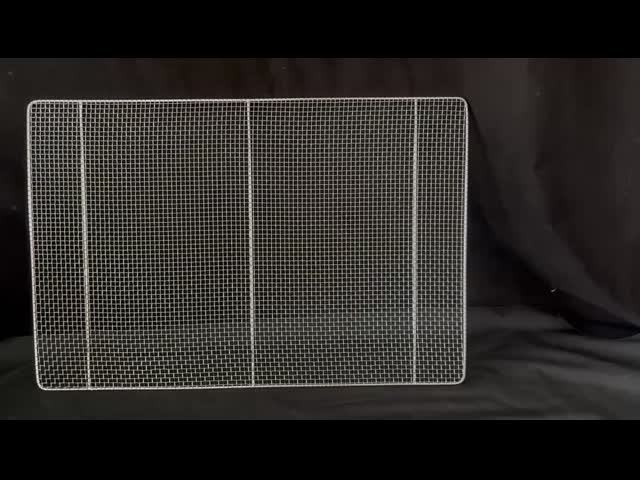オーダーメイド 再利用可能なグリル BBQ メッシュ 乾燥 グリル トレイ 304 ステンレス スチール ワイヤー メッシュ 焼き 冷却 ラック
