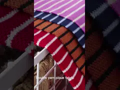 Durable Yarn Pure Cotton And  Breathable Absorbent Striped Material Fabric For  Sportswear