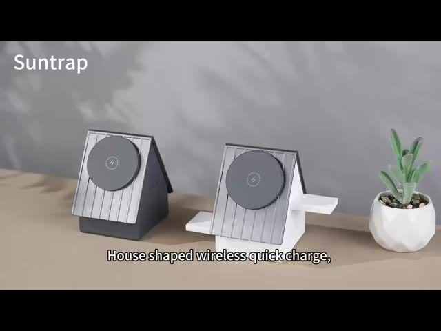 15W 急速充電 無線充電パッド 内側ABSとLEDライトで電話用 ボディカラー ホワイト / グレー / オレンジ / 黄色