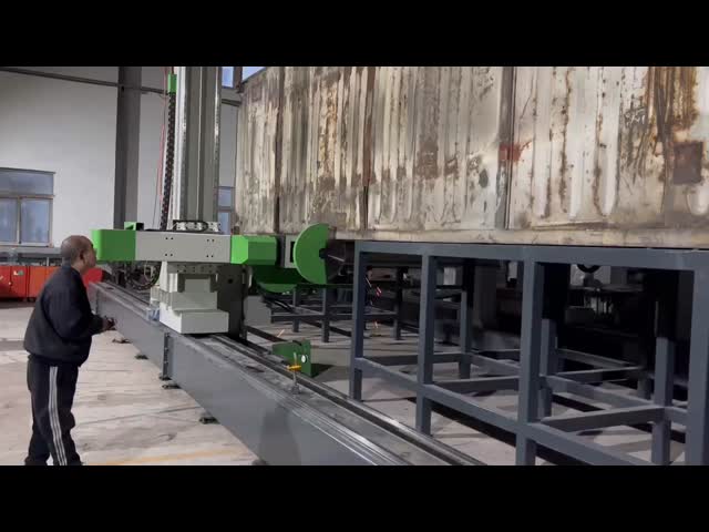 コンテナ冷蔵トラック切断および彫刻機
