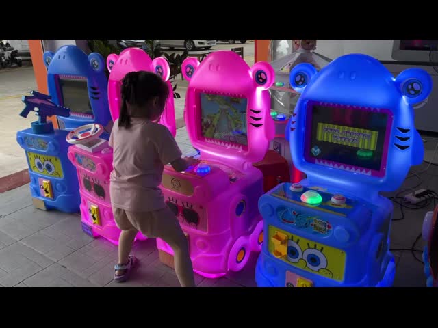 ドリームランド コイン式アーケードゲーム機 外観デザイン キッズ シャーク ベビー ビデオゲーム機