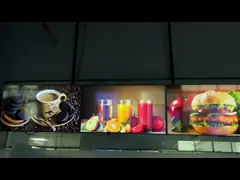 700 Nits FHD Digitale Menüplatte für Fastfood Werbung