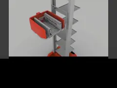 10m Shelves Extra Big Cartons Storage Automated Warehousing System CTU Robot