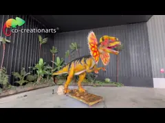 सिमुलेशन डायनासोर वाटर स्प्रे एनिमेट्रोनिक डिलोफोसौरस जुरासिक के लिए उन्हें पार्क सजावट