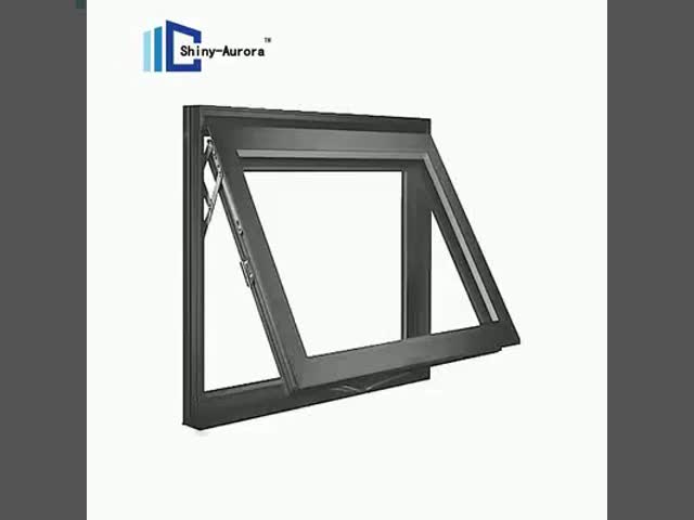 Top Hung Double Glazed Awning Windows , Custom Aluminum Storm Windows