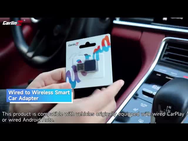 Carlinkit Mini Ultra1 Type C USB ドングル ワイヤレス CarPlay & Android Auto アダプター デュアルコア 1.0GHz MIPS CPU搭載
