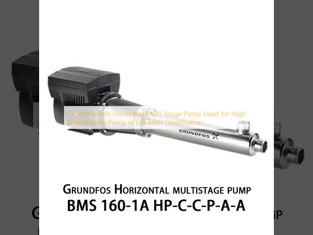 Grundfos BMS 海水淡化における高流量ブースターポンプに使用される水平多段階ポンプ