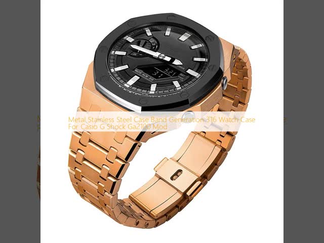 Metal Stainless Steel Case Band Generation 316 Watch Case For Casio G Shock Ga2100 Mod