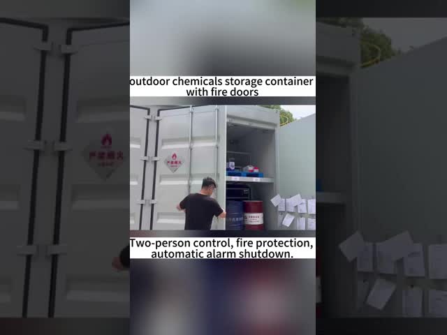 カスタマイズされた20フィート40フィート自己搬送型保管ユニット 危険物保管コンテナ