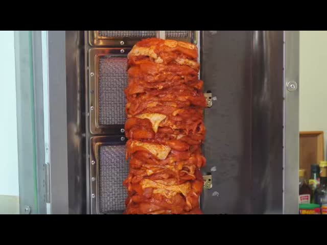 4 Head Commercial Automatic Rotating Shawarma Machine Barbecue Chicken Skewer