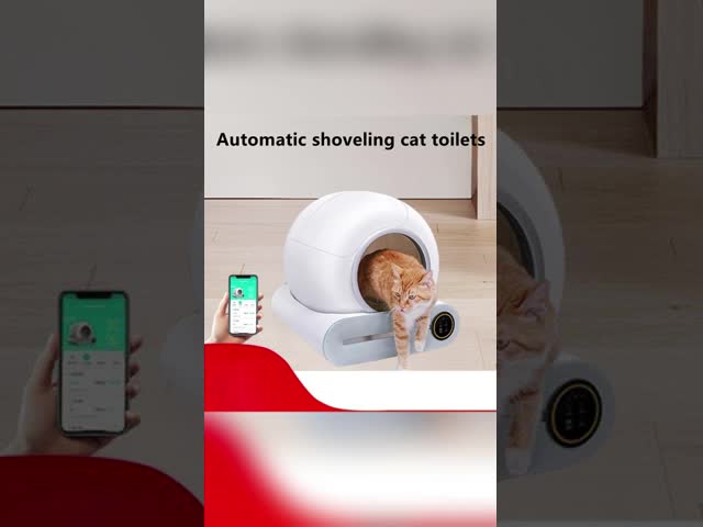 Custom Color Pet Litter Boxes Quiet Operation WiFi Enabled Auto Cat Box Cleaner