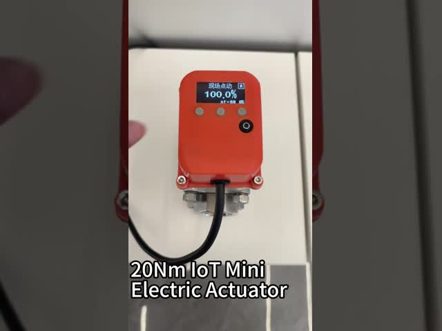 Controle de precisão Iot Mini Actuador Elétrico 20NM Com Métodos de Feedback Múltiplos