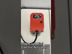 20NM Miniature Size IOT Electric Actuator For Stainless Steel Thread Type Ball Valve With Display OLED