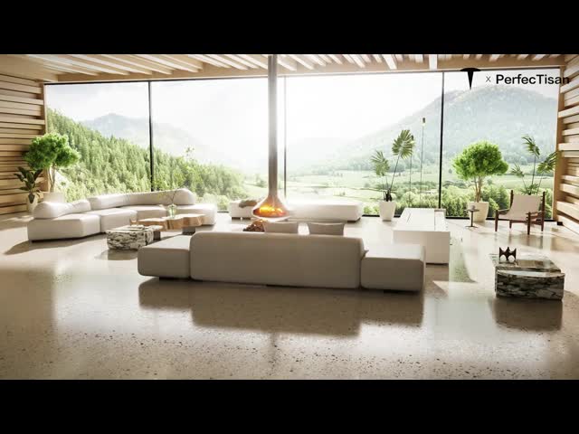 Motorized Laser TV Cabinet Modern Ultra Short Throw Projector Living Room Storage TV Cabinet