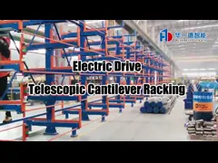 Dispositivo elétrico Telescópica Cantilever Rack Long Steel Pipe Cantilever Racking