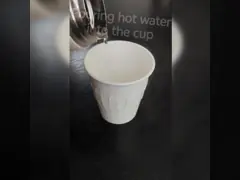 China Flat Lid Paper Coffee Cup for Hand Washing Only Reusable and Disposable supplier