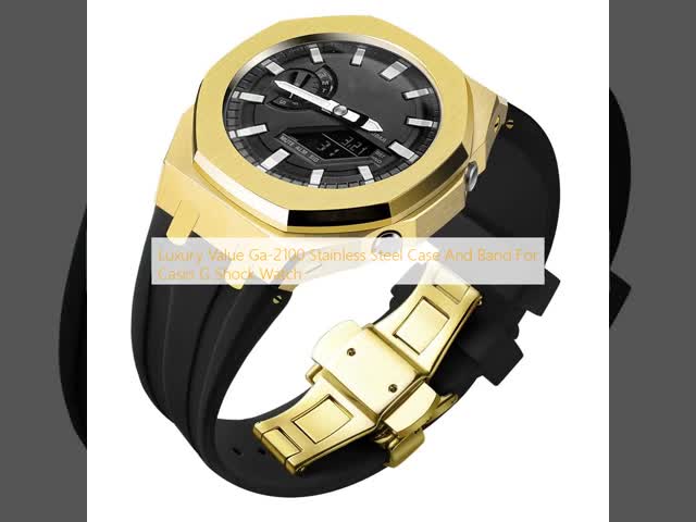 Luxury Value Ga-2100 Stainless Steel Case And Band For Casio G Shock Watch
