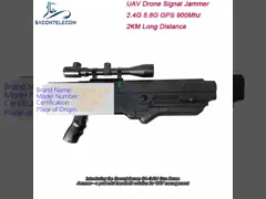 4 полосы 900 МГц Wi-Fi 5.8g 2.4G Uav сигнал джаммер 5000mAh ручной