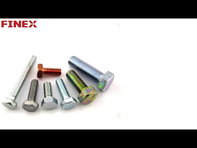 Stainless Steel Grade 12.9 Black Zinc Hex Head Bolts For Industrial Applications