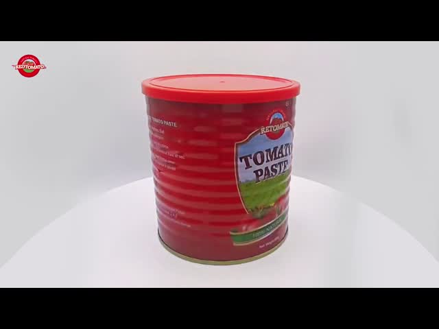 レトマート 独自のブランド 800g 缶詰トマトペースト ブリック28-30% ブランドとパッケージデザインを提供