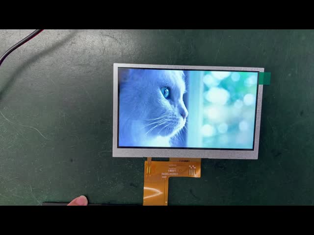 High Brightness 5 Inch LCD Monitor 500cd/m2 TFT LCD Capacitive Touchscreen