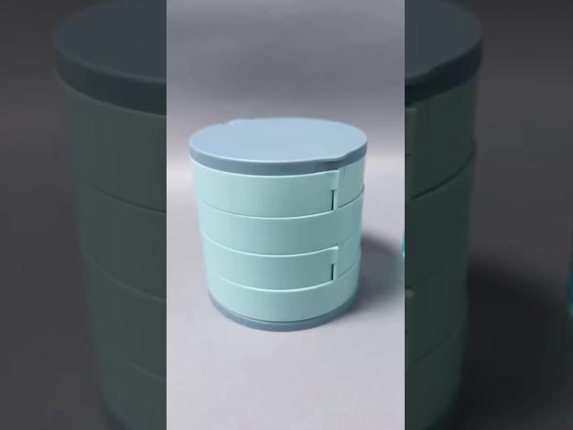 10x10x10cm 白い回転式ジュエリーオーガナイザーボックス コンパクトな収納用 製品用途 ジュエリーディスプレイ