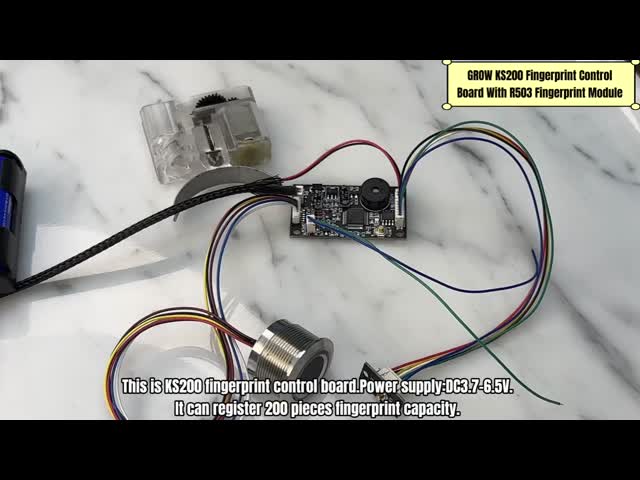 GROW KS200+R502-F 4*AA аккумулятор DC3.7V-6.5V KS200 Контрольная панель отпечатков пальцев с водонепроницаемым модулем отпечатков пальцев R502-F