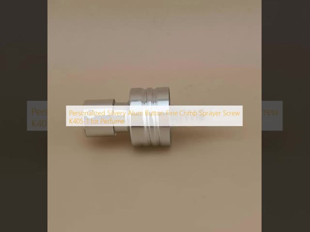 Personalized Silvery Alum Button Fine Crimp Sprayer Screw K405-1 for Perfume