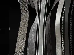 Qixi siyah gümüş seri kurdele çiçek buket kurdele pişirme DIY el yapımı kurdele çiçek dükkanı çiçek malzemeleri