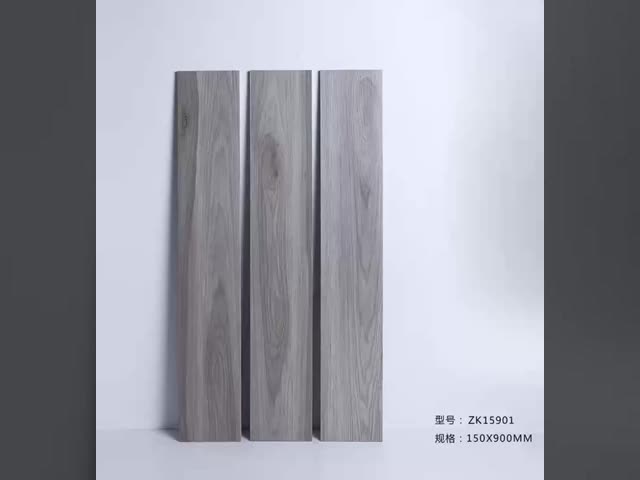 Matte Glazed Porcelain Wooden Tile 150x900mm For Balcony