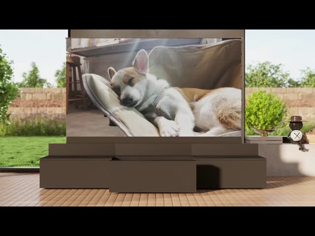 Motorised Laser TV Cabinet 100-130 Inch Smart Sliding TV Cabinet