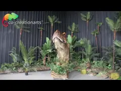 लाइफ साइज जुरासिक वर्ल्ड एनिमेट्रोनिक टी रेक्स हेड डायनासोर इन्फ्रारेड सेंसर कंट्रोल