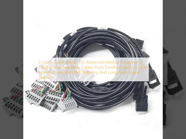 Custom Cable Design For Advanced Medical Equipment | Flexible, Biocompatible Cables From Certified Medical Cable Manufacturer With EMI Shielding And Long-Term Signal Stability