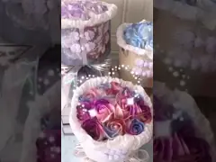 Retro cheongsam style soap flower bouquets, artificial flowers, and everlasting flowers are practical for giving to classmates during graduation season and to your girlfriend on Valentine's Day