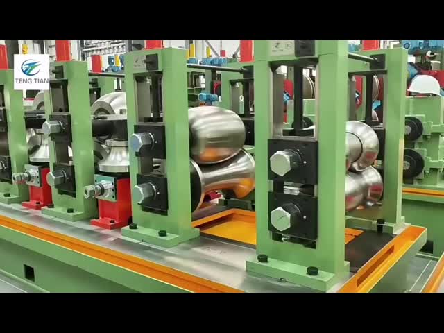 Máquina de laminación de tubos de acero al carbono HG76 para tubos soldados de 25-76 mm El video