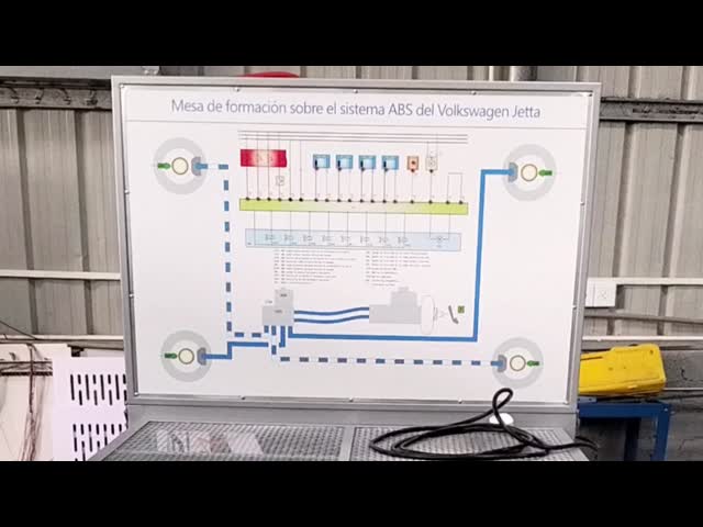 ABSトレーニング用自動車ブレーキ訓練装置