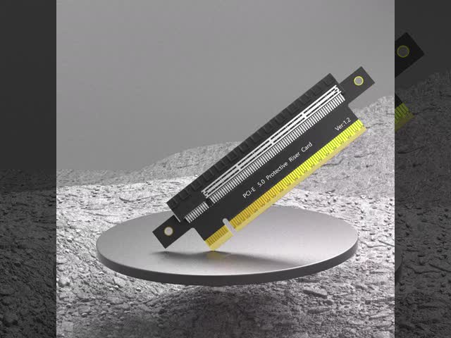 PCI-E Express 5.0 16X  Male To Female Extender Riser Card Adapter Pcie 5.0 16x 180 Degree Height Increasing Card