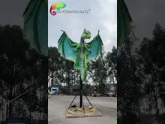 Customizable Animatronic Dragons Theme Park Animatronics Anting Aging