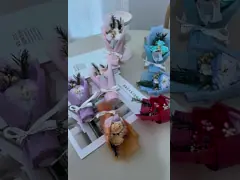 Mini piccolo bouquet di fiori Natale e San Valentino rosa sapone fiori scatola regalo per abbinare ricordi di nozze