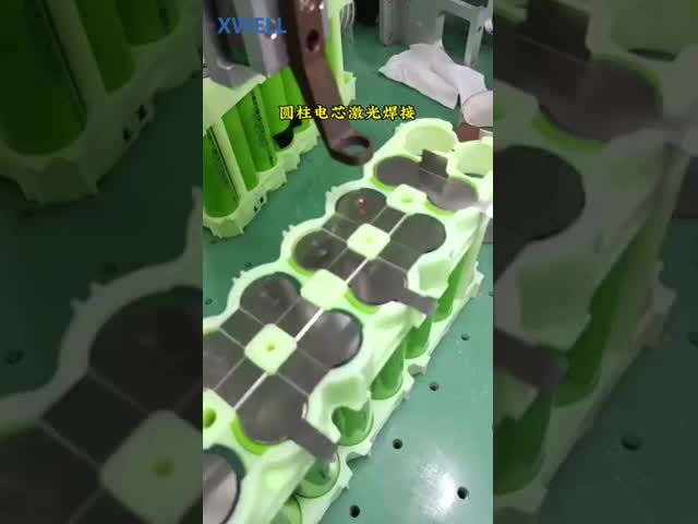 máquina de soldadura do laser da bateria 2000w, equipamento cilíndrico do conjunto de pilha do malote