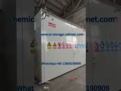 Outdoor Hazmat Storage Building Non Combustible Container For Drums And IBCs  Dangerous Substance