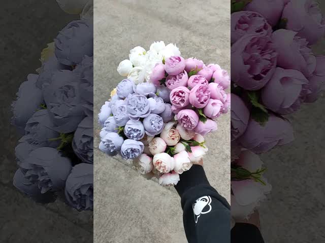 27-head artificial flower bouquet of tea rose, Lafite, artificial flower wedding bouquet, home decoration, photography and arrangement