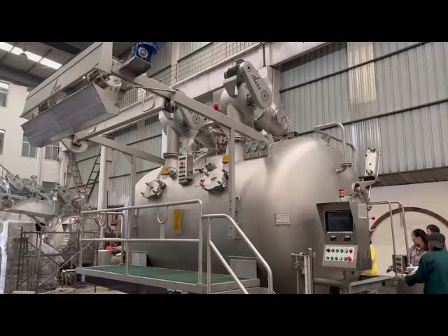 HTHP Energy Saving Cloth Dyeing Machine Low Liquor Ratio With EAS PCT310 Controller video