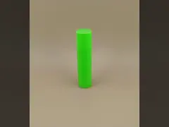 Small Smooth Green Lip Balm Packaging With Pink Lid For Lipsticks