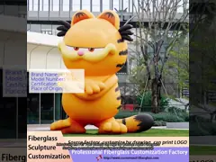 Colorful 3m High 3D Cartoon Resin Fiberglass Sculpture For Event Exhibition Easy To Clean And Long-Lasting